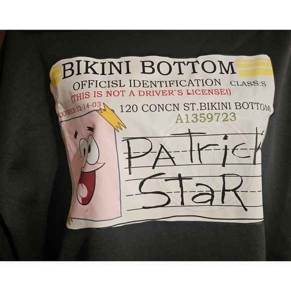 Woman's Patrick Star Driver's License Hooded Sweatshirt - Picture 4 of 7